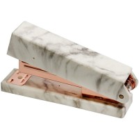 MultiBey Metal Marble Non-Slip Base Stapler - Rose Gold