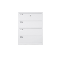 MESA Acacia 4-Drawer Large Cabinet – White 