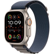 Apple Watch Ultra 2 (GPS + Cellular) 49mm Titanium Case with Blue Alpine Loop - Medium 
