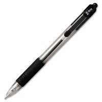 Z-Grip Ballpoint Pen Retractable, Medium 1 mm, Black Ink, Clear Barrel