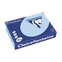 Clairefontaine Trophee Heldblauw A4 80gr 500v, 3329680179804
