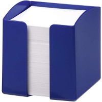 Durable Trend Note Box with 800 White Paper Notes - Opaque Blue