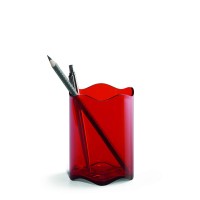 DURABLE PEN CUP TREND TRANSPARENT/RED