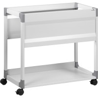 DURABLE SYSTEM FILE TROLLEY 90 A4, Grey with Suspension