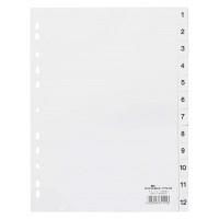 DURABLE PUNCH DIVIDER A4 WHT