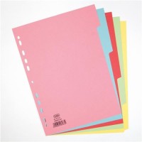 ELBA Subject Dividers / 5-Part / A4 / Assorted