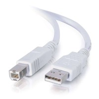 C2G USB 2.0 CABLE A/B 2M WHITE