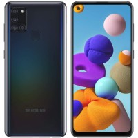Samsung Galaxy A21S (64GB, 4GB) 6.5", Quad Camera, All Day Battery Dual SIM GSM Unlocked Global 4G LTE  A217M/DS (64GB SD Bundle, Black)