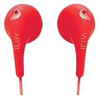 ILUV EARPHONES RED
