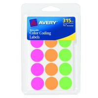 Avery Round Color-Coding Removable Labels