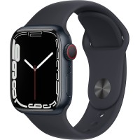 Apple Watch Series 7 (GPS) 41mm Midnight Aluminum Case with Midnight Sport Band - Midnight