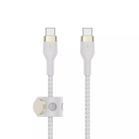 Belkin Boost Charge Pro Flex USB-C to USB-C Male Cable – 2M (6,6 FT) – White