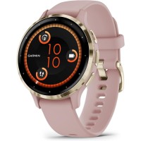 Garmin Venu 3S Fiber-Reinforced Polymer Smartwatch - 41mm (GPS) Dust Rose Case and Silicone Band
