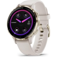 Garmin Venu 3S Fiber-Reinforced Polymer Smartwatch - 41mm (GPS) Ivory Case and Silicone Band