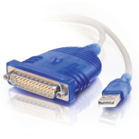 USB to DB25 Serial RS232 Adapter Cable - 6ft (1.8m)