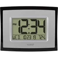 La Crosse Technology Digital Wall Clock - Silver (WT-8002U) 