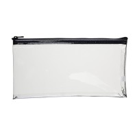 MMF234041720 - MMF Leatherette Zippered Wallet - Transparent