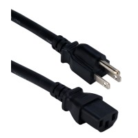 XTech 3-Prong Power Cable 6ft Black