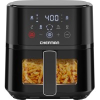 Chefman 4 QT Compact Air Fryer - Touch Controls with 4 Presets, Nonstick & Dishwasher Safe Basket 