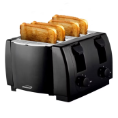 Brentwood 4-Slice Cool Touch Toaster - Black