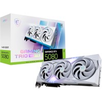 MSI RTX 5080 16GB GDDR7 Gaming Trio OC Graphics Card - White 