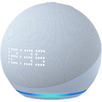 Amazon Echo Dot with Clock (5th Generation, Cloud Blue)