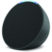 Amazon - Echo Pop (1st Gen) Smart Speaker with Alexa - Charcoal