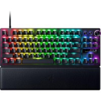 Razer Huntsman V3 Pro TKL Esports Gaming Keyboard w/ Wrist Rest Padding - Analog Optical Switches - Doubleshot PBT Keycaps