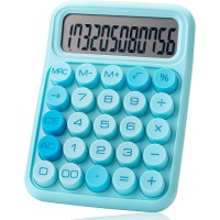 Mr.Pen Mechanical 12 Digits Large LCD Display Switch Calculator - Blue 