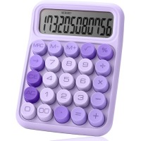 Mr.Pen Mechanical 12 Digits Large LCD Display Switch Calculator – Purple 