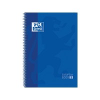 Oxford A4+ European Notebook Hardcover (80 Sheets) - Checkered Blue
