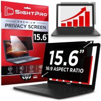 SightPro 15.6 Inch Laptop Privacy Screen Filter for 16:9 Widescreen Display