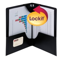 Smead Lockit, Two-pocket Folders, Box of 25 