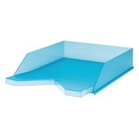 JALEMA BRIEFKORB LETTER TRAY CLEAR BLUE