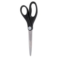  Universal Stainless Steel Economy Scissors with Black Straight Handle