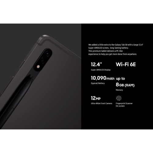 Samsung Galaxy Tab S8+ 12.4 inch Tablet w/ Low Latency SPen 8GB