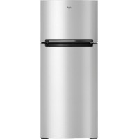 Whirlpool - 18 Cu. Ft. Top-Freezer Refrigerator - Monochromatic Stainless Steel