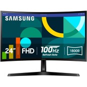 Samsung Essential S3 24" S36GD FHD Curved Monitor - 100Hz, 4ms  