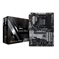 ASRock B450 Pro4 Motherboard PC base AMD AM4 Form factor ATX Motherboard chipset AMD® B450