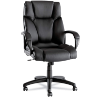 Alera Fraze Series High-Back Swivel/Tilt Chair - Black Leather
