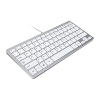 GMYLE Compact Wired USB Mini Keyboard for PC (Metallic Silver and White)