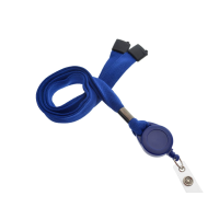 Royal Blue Retractable Badge Reel and Breakaway Lanyard Combo by Specialist ID, Packaged and Sold Individually