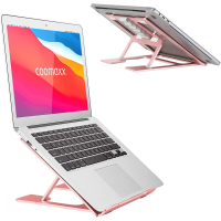 Coomaxx Adjustable Laptop Stand, Ventilated Portable Ergonomic Notebook Riser for Desk,Multi-Angle Adjustable Portable Anti-Slip Mount for MacBook, Surface Laptop, Notebook, 10"-17" Tablet