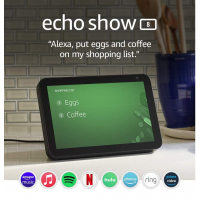  Echo Show 8 -- HD smart display with Alexa – stay connected with video calling - Charcoal