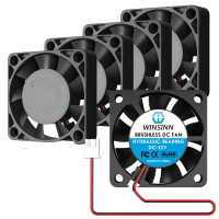 WINSINN 40mm Fan 12V, 3D Printer Micro 12 Volt Fans 4010 Hydraulic Bearing, Brushless Cooling 40mmx10mm 2PIN (Pack of 5Pcs)