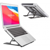 Adjustable Laptop Stand, Ventilated Portable Ergonomic Notebook Riser for Desk, Multi-Angle Adjustable Portable Anti-Slip Mount for MacBook, Surface Laptop, Notebook, 10"-17" Tablet (Black)