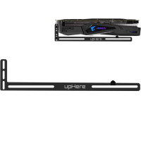 upHere Graphics Card GPU Brace Support Video Card Sag Holder/Holster Bracket, Anodized Aerospace Aluminum, Single or Dual Slot Cards (Black),GL05(not Support 3080 ti)