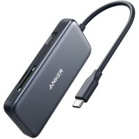 Anker 5-in-1 USB-C Hub/Adapter - HDMI, SD & Micro SD Reader, 2x USB 3.0 Ports 