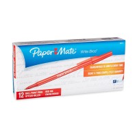 PAPERMATE BALLPOINT FINE POINT RED 12X