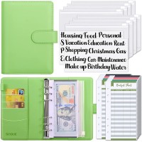 SKYDUE Budget Binder with Cash Envelopes & Expense Budget Sheets - Emerald